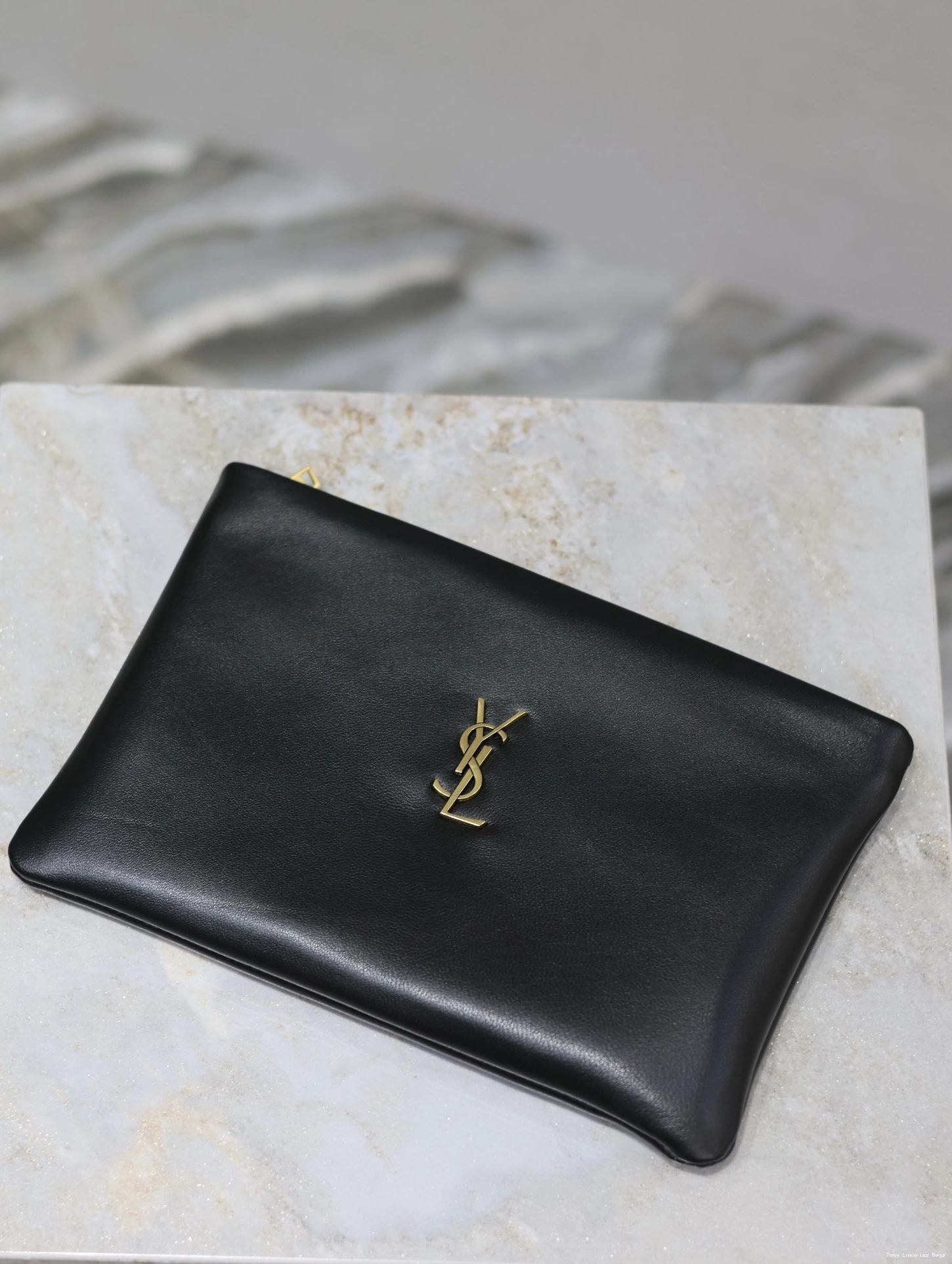 Tony Luxuries LAMBSKIN CALYPSO YSL SMALL POUCH IN 0805